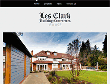 Tablet Screenshot of lesclarkbuilders.com